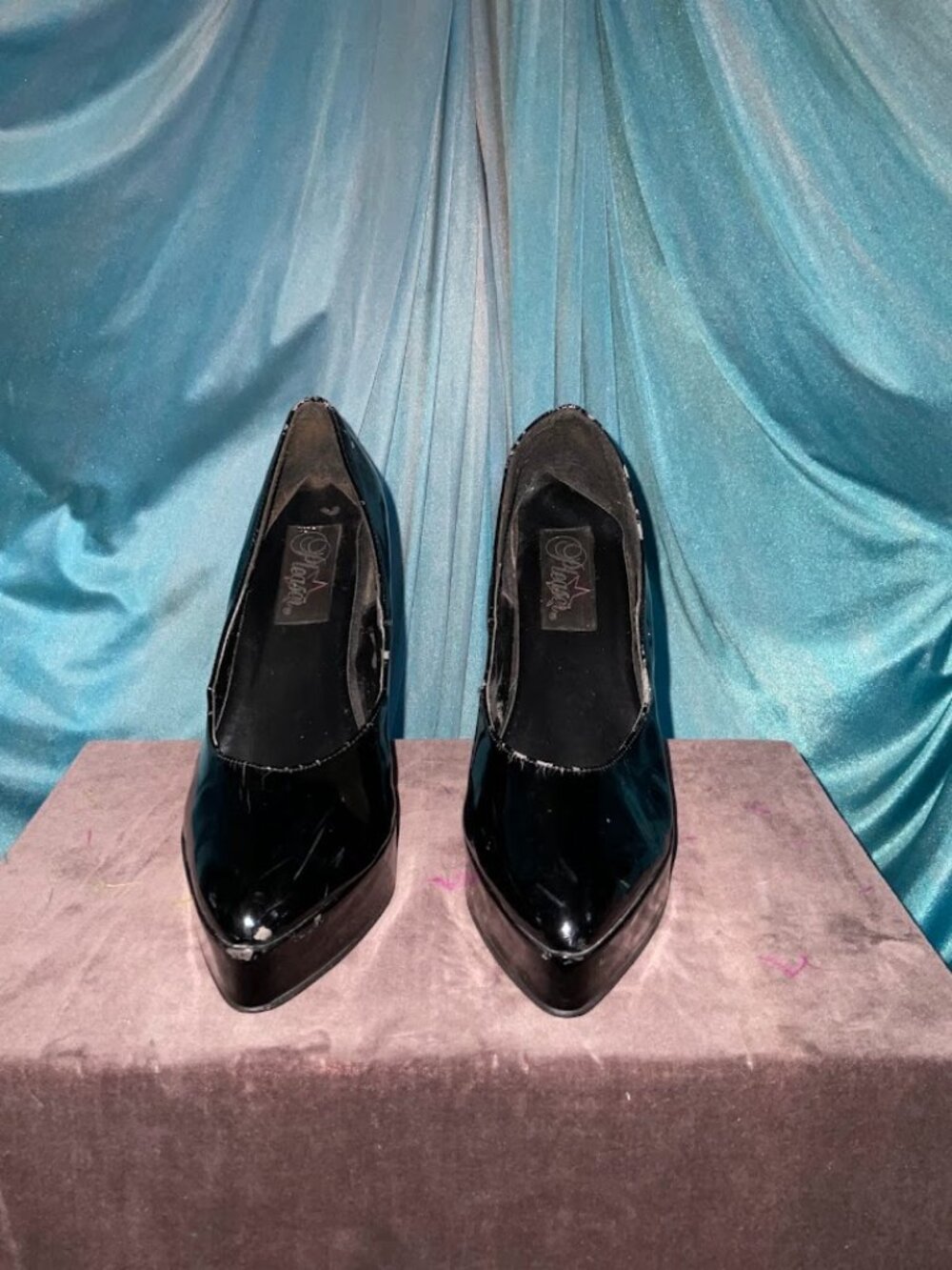 Black Patent Platform Stiletto